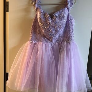 Dancing Queen Lilac Sequin Dress